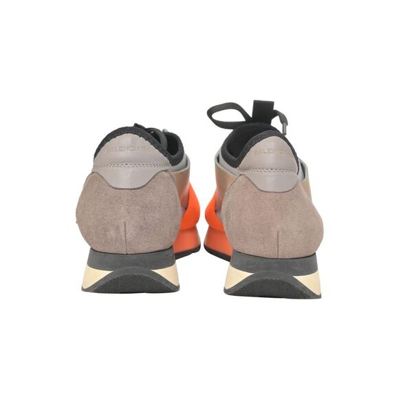Balenciaga Race Runner Sneaker in Multicolor Leather And Suede